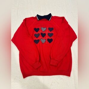 Vintage 80s Hanes Collared Crewneck